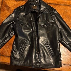 Men's Classic Black Leather Jacket